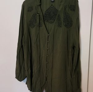 Tunic long sleeve shirts